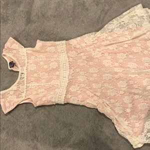 Pink and violet dress